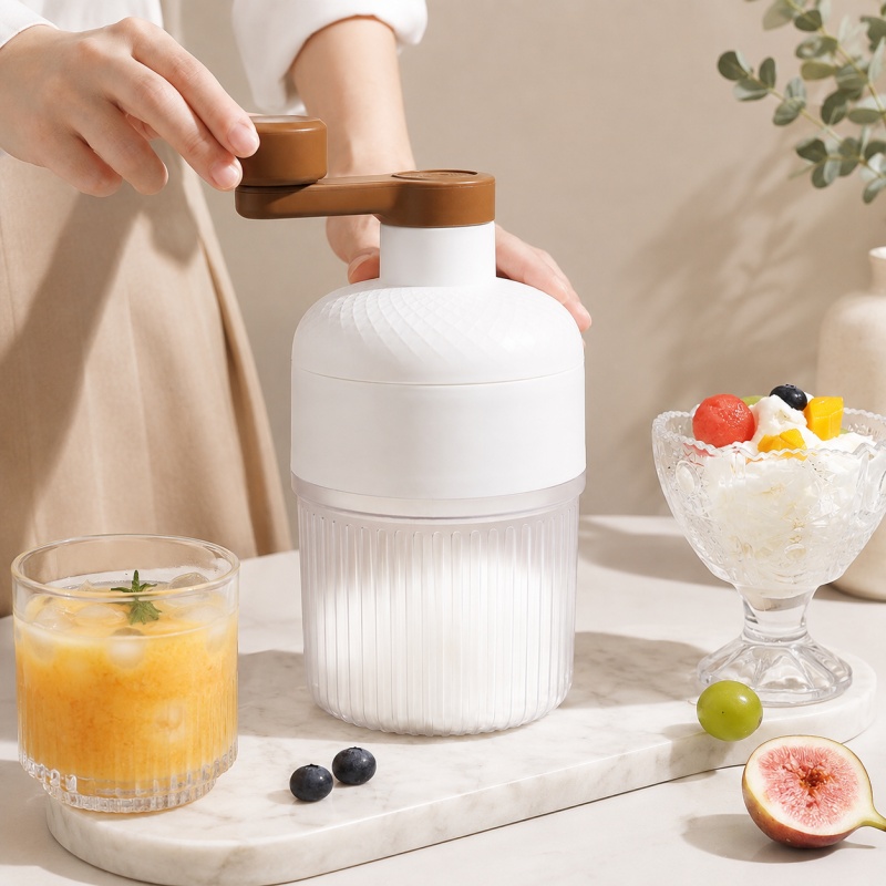 Home Cooking Recipes - Máquina Manual Portátil para Fazer Raspadinha