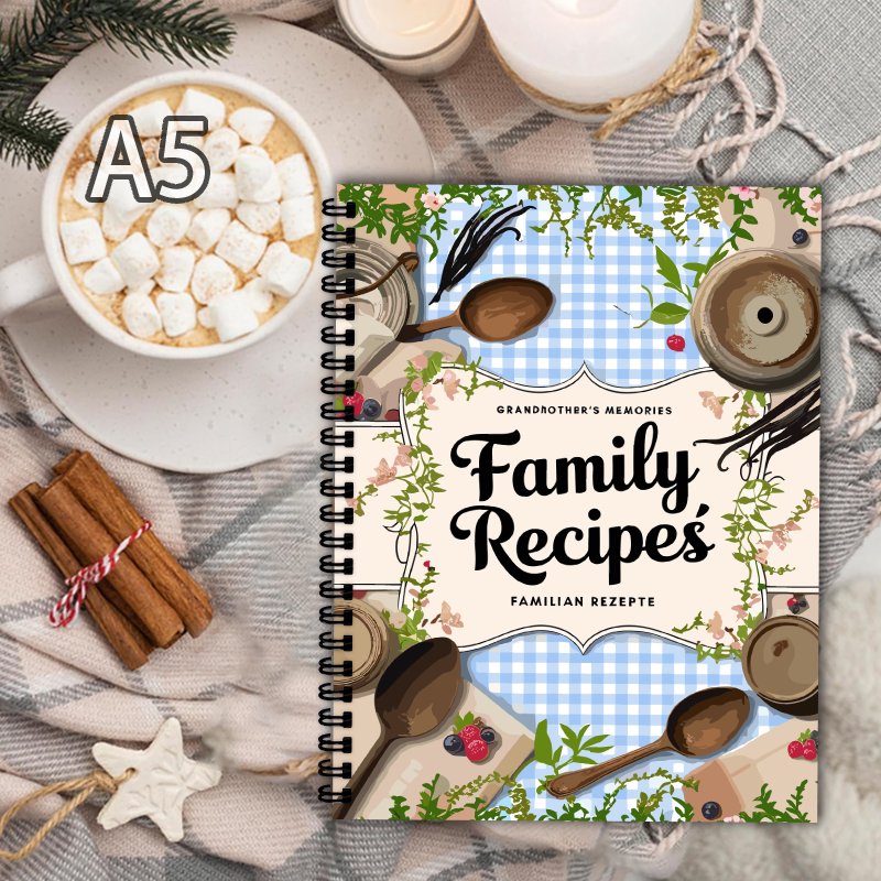 Livro de Receitas A5, Grade Az - Home Cooking Cookbook avaliação e preço